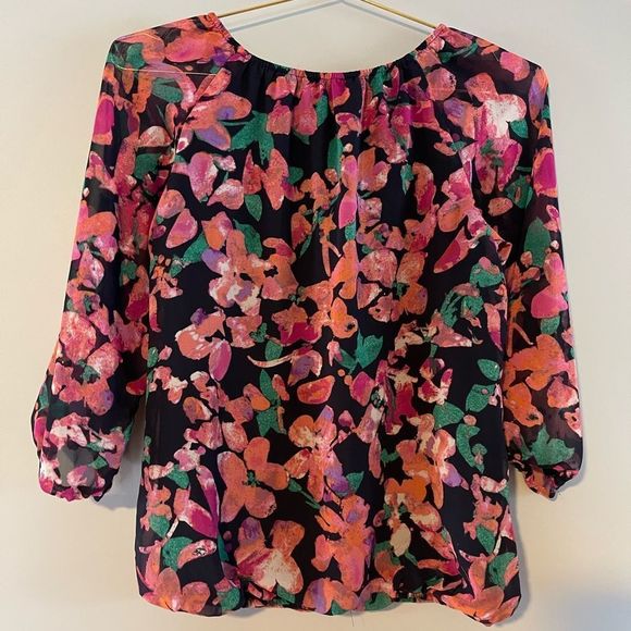 Ann Taylor Floral Blouse - Picture 2 of 5